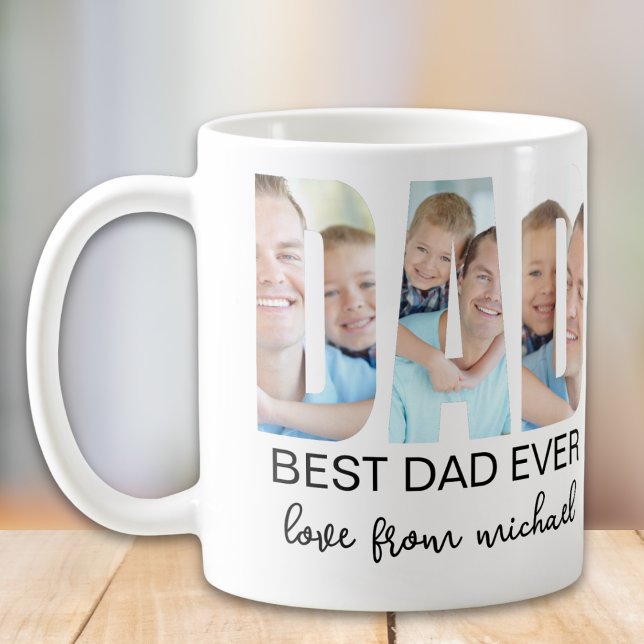 Best Dad Ever Photo Letter Coffee Mug (Creator Uploaded)