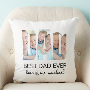 Best Dad Ever Photo Letter Cushion