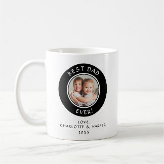 Best Dad Ever Photo Modern Fun Gift From Children Coffee Mug