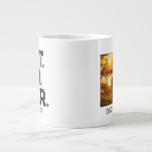 Best Dad Ever Photo On Backside Father's Day Gift Large Coffee Mug