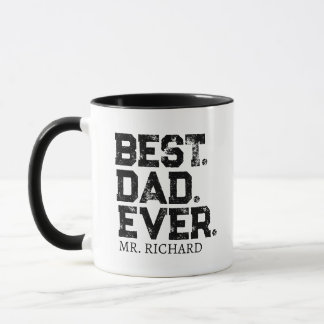 Best Dad Ever Photo On Backside Father's Day Gift Mug