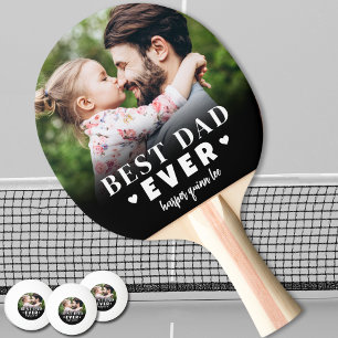 Best Dad Ever Photo Ping Pong Paddle