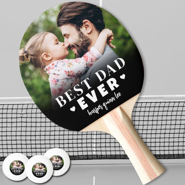 Best Dad Ever Photo Ping Pong Paddle (Best Dad Ever Photo Ping Pong Paddle)