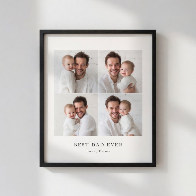 Best Dad Ever Photo Poster | Personalized Gift  (Creator Uploaded)
