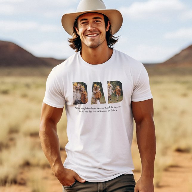 Best dad ever  photo quote T-Shirt (Creator Uploaded)