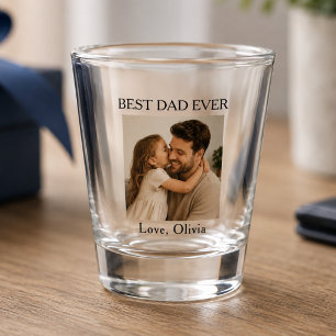Best Dad Ever Photo Shot Glass