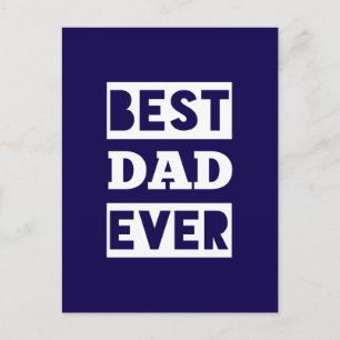 Best dad ever postcard