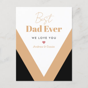 Best dad ever postcard