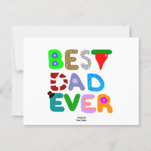 Best Dad Ever Postcard