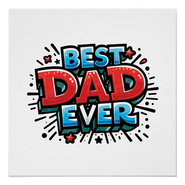 Best Dad Ever Poster (Front)