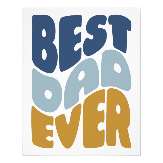 Best dad ever poster (Front)