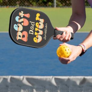 Best Dad Ever Retro Pickleball Paddle