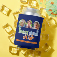 Best Dad Ever Retro Text 3 Photos