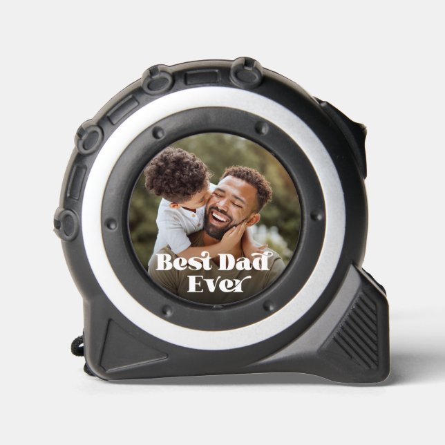 Best Dad Ever Retro Text Photo 1 (Front)