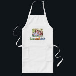 Best Dad Ever Retro Text Photo Long Apron<br><div class="desc">This photo apron makes a perfect gift for dad! The design features a photo with rounded corners and retro text "best dad ever". Personalise with a photo of the kids.</div>