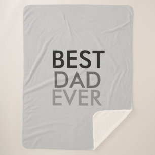Best Dad Ever Sherpa Blanket