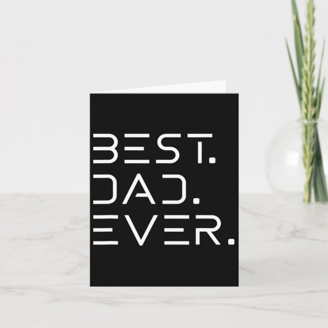 Best Dad Ever Shirt Modern Developer Programmer Fa Card (Front)