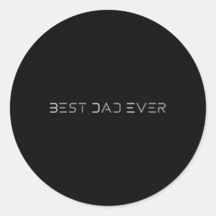 Best Dad Ever Shirt Modern Developer Programmer Fa Classic Round Sticker