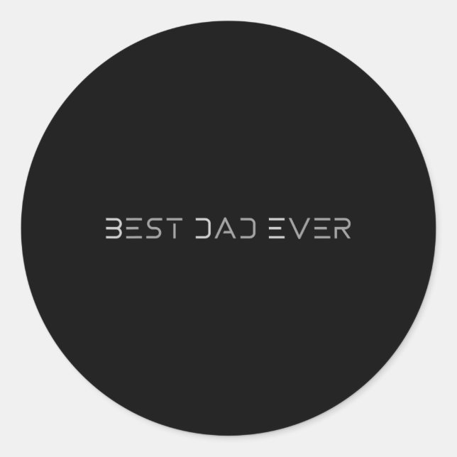 Best Dad Ever Shirt Modern Developer Programmer Fa Classic Round Sticker (Front)
