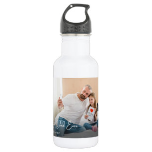 Best Dad Ever Simple Custom Photo 532 Ml Water Bottle