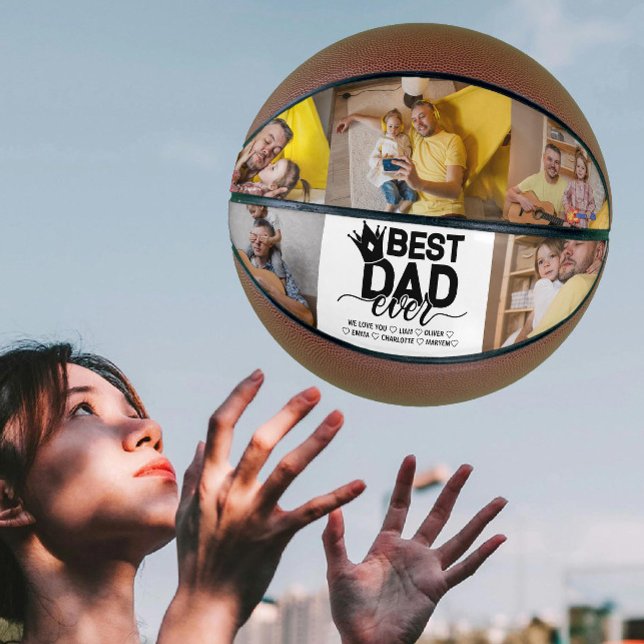 Best Dad Ever & Simple Family Photos Father's Day Basketball (Creator Uploaded)