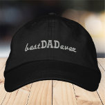 Best Dad Ever Simple Modern Typography Embroidered Hat<br><div class="desc">Best Dad Ever simple typography.</div>