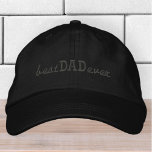 Best Dad Ever Simple Modern Typography Embroidered Hat<br><div class="desc">Best Dad Ever simple typography.</div>