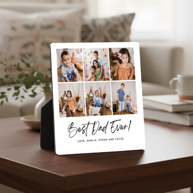 Best Dad Ever Six Photo Plaque (Creator Uploaded)