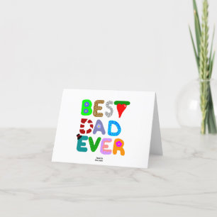 Best Dad Ever Small Horizontal Greeting Card