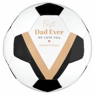 Best dad ever soccer ball
