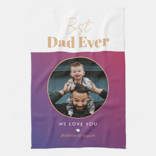 Best dad ever tea towel