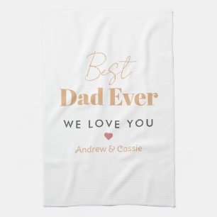 Best dad ever tea towel