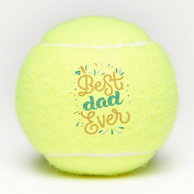 Best Dad Ever Tennis Balls (Front)