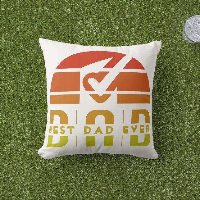 Best Dad Ever: The Man, The Myth, The Legend Cushion (Grass)