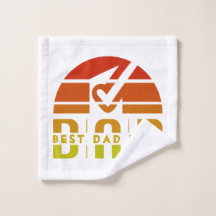 Best Dad Ever: The Man, The Myth, The Legend Wash Cloth