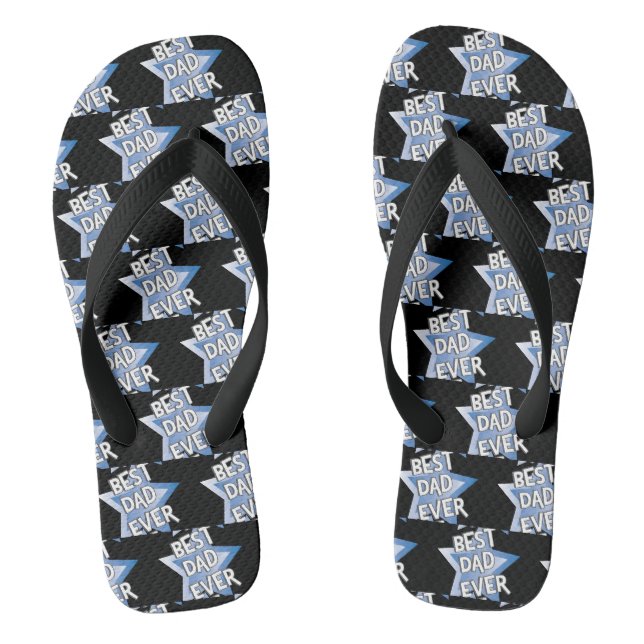 Best Dad Ever Thongs (Footbed)