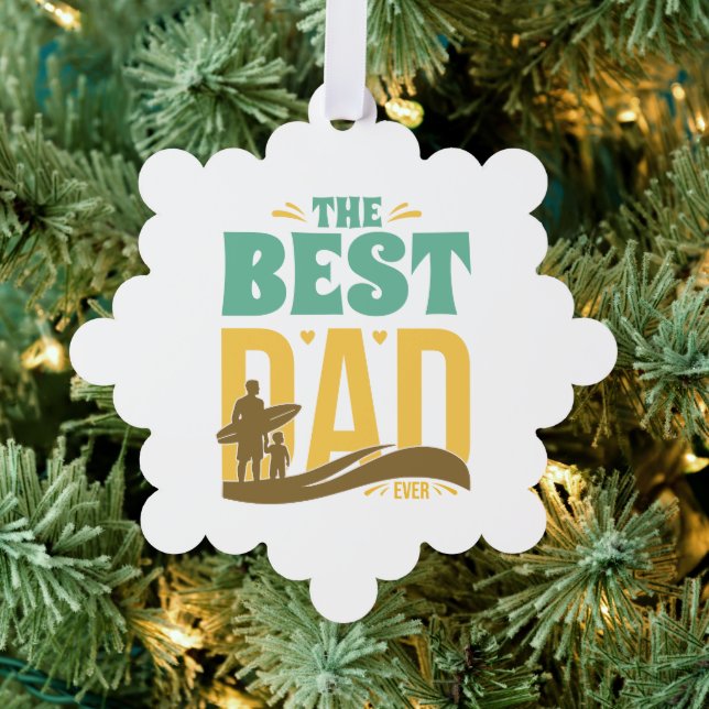 Best Dad Ever Tree Decoration Card (Insitu (Tree))