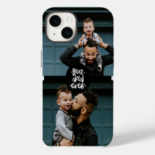 Best Dad Ever Two Photo Father's Day Gift iPhone 14 Case