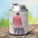 Best Dad Ever Typography Father`s Day Photo Can Cooler<br><div class="desc">Best Dad Ever Typography Father`s Day Photo Can Cooler. The design has modern typography in black and white colours that overlays the photo. Personalise with your names and insert your photo into the template. Great gift for a dad or a grandpa for Father`s Day,   birthday or Christmas.</div>