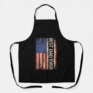 Best Dad Ever US American Flag Gifts for Father's Apron