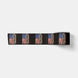 Best Dad Ever US American Flag Gifts for Father's Satin Ribbon