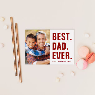 Best. Dad. Ever. Valentine's Day Photo Card Magnet