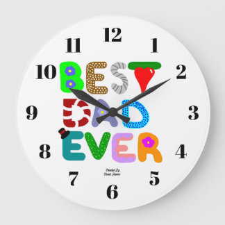 Best Dad Ever Wall Clock