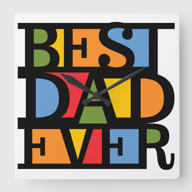 BEST DAD EVER wall clock (Front)