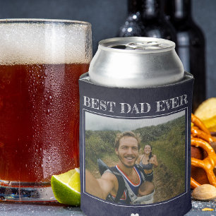 Best dad ever we love you personalised 2 photos can cooler
