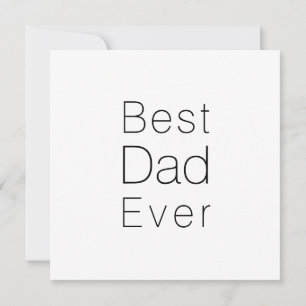 Best Dad Ever white & black minimalist modern