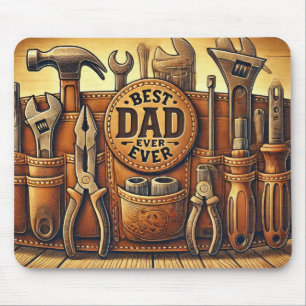 Best Dad Ever With Tools/Belt Mouse Pad