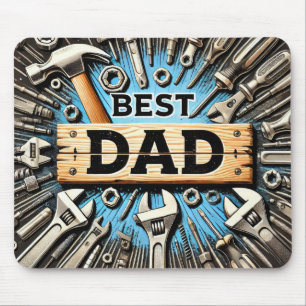Best Dad Ever With Tools Mouse Pad
