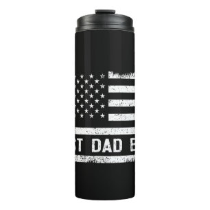 Best Dad Ever with US American Flag Gifts Fathers Thermal Tumbler