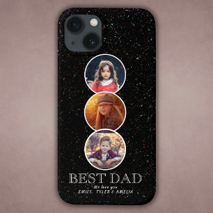 Best Dad Father`s Day 3 Oval Photo Collage iPhone 13 Case